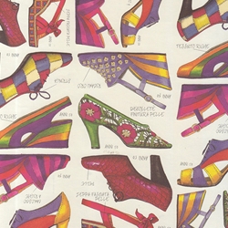 Rossi Decorated Papers from Italy - Fashion Shoes 28"x40" Sheet
