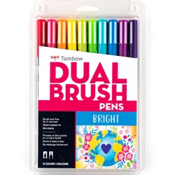 Tombow Brights Dual Brush Pen 10-ct. Set