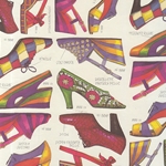 Rossi Decorated Papers from Italy - Fashion Shoes 28"x40" Sheet