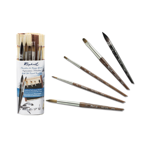 Raphael Le Voyageur Travel Brush Set w/ 3 brushes – spokane-art-supply