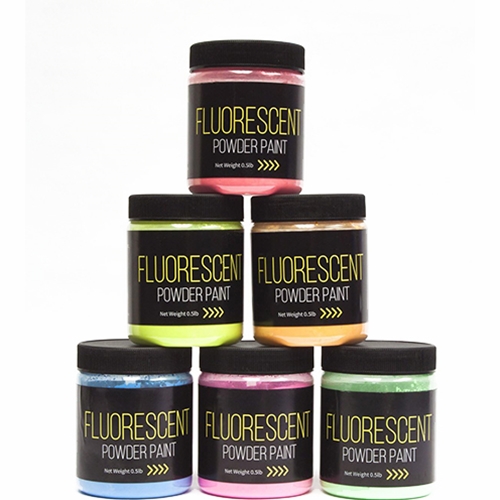 Jack Richeson Fluorescent Powder Paint Set of 6 (0.5lb)