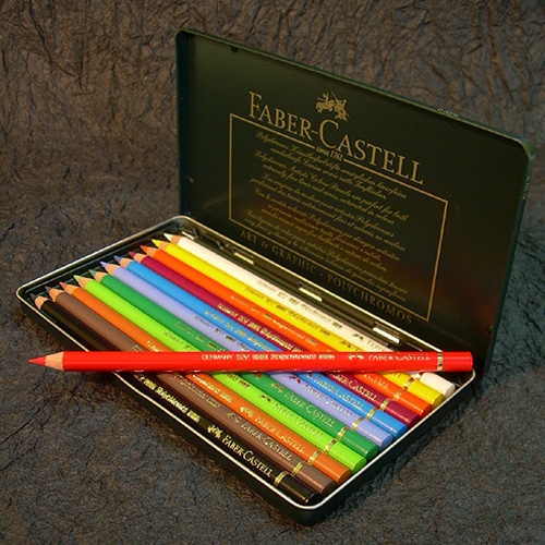Colored Pencils for Adults: Polychromos Artists Color Pencils, Tin of 12 –  Faber-Castell USA
