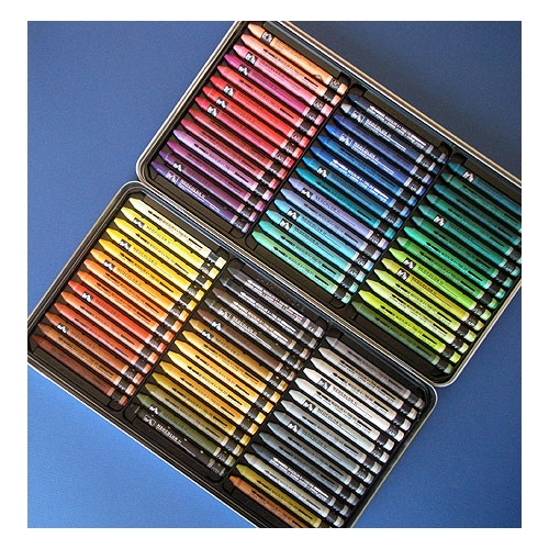 Caran D'Ache : Neocolor II : Watercolor Crayon : 30 in A Metal Box