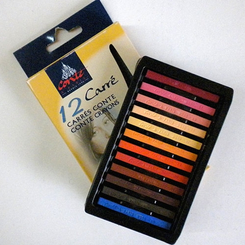 Conte Crayon 12-Color Assorted Set