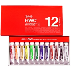 Holbein Artists' Watercolor, 12 color set 5ml tubes