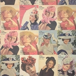 Rossi Decorated Papers from Italy - Fashion Hats 1930's 28"x40" Sheet