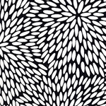 Japanese Chiyogami Paper - Fireworks in White on Black