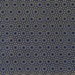 Japanese Chiyogami Paper- Gold Flowers on Indigo 18"x24" Sheet