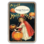 Cavallini Vintage Postcard Glitter Greetings- Halloween