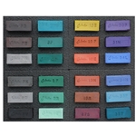 J. Luda Handmade Soft Pastels- Set of 24 Vintage Darks by Stephie Clark