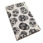 Handmade Lokta Paper Sugar Skull Print Journal