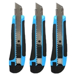 Set of 3 Pacific Arc Heavy Duty Utility Knives with Snap Off Blades