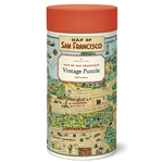 Cavallini Puzzles - Map of San Francisco 1,000 Piece Puzzle