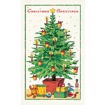 Cavallini Tea Towel - Christmas Tree