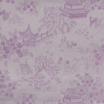 Chinese Brocade Paper- Village Garden in Pink 26x16.75" Sheet
