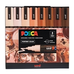 POSCA Paint Marker Sets, 8-Color PC-5M Portrait Colours Set