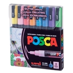 POSCA Paint Marker Sets, 8-Color PC-3M Fine Glitter Set