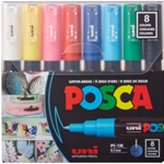 POSCA 8-Color Paint Marker Set, PC-1M Extra -Fine