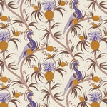 **NEW!** Rossi Decorated Papers from Italy - Peacocks & Pineapples in Purples 28"x40" Sheet