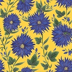 ***NEW!*** Blue Flowers by Catherine Row 20x27" Sheet