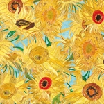 ***NEW!*** Van Gogh Sunflowers Paper 20x27" Sheet