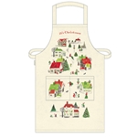 Cavallini Vintage Apron: Christmas Village