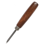 Curved Steel Etching Burnisher with Wood Handle