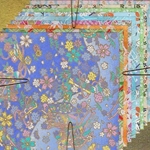 Origami Paper - Yuzen Pastels 4-5/8” Square