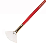 Connoisseur White Taklon Brushes - Fan