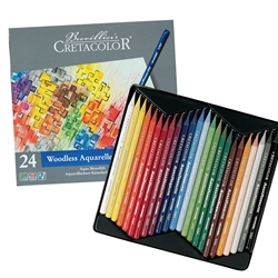 Cretacolor Aqua Monolith Woodless Watercolor Pencil Set of 24