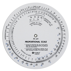 Westcott C-Thru Circular Proportional Scales