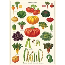 Cavallini Decorative Paper - Vegetable Garden 20"x28" Sheet