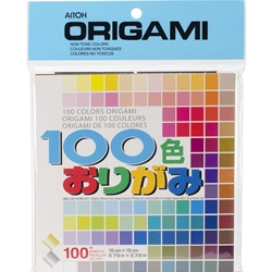 Aitoh Origami 100 Color Pack - 100 Sheets/Pkg