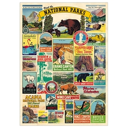 Cavallini Decorative Paper - National Parks 20"x28" Sheet