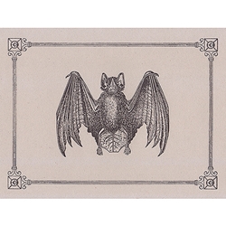 Rossi Limited Edition Letterpress Gift Card- The Bat