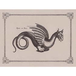 Rossi Limited Edition Letterpress Gift Card- The Dragon