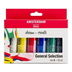 Amsterdam Acrylics General Selection Set 6 × 20 ml