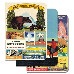 Cavallini National Parks Mini Notebook Set