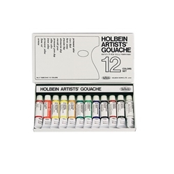 Holbein Designer Gouache is more finely ground than other competing products. No whitening agents are added to Holbein Designer Gouache to increase opacity.  Holbein Designer Gouache will always give consistent reliable results without "milking out", darkening or muddiness.