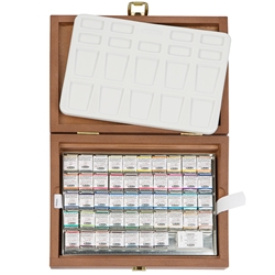 Schmincke Horadam Aquarell Wooden Box Set- 47 Half Pans