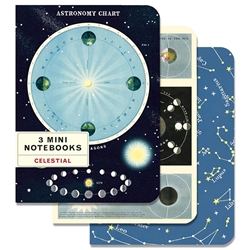 Cavallini Celestial Mini Notebook Set