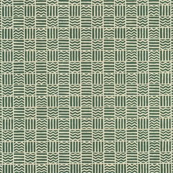 Carta Varese Florentine Paper- Green Lines and Zig Zags in Squares 19x27 Inch Sheet