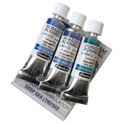 Schmincke Watercolor Supergranulating Colors- "Deep Sea" Set of Three 5ml Tubes