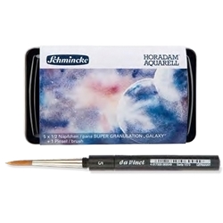 Schmincke Watercolor Supergranulating Colors- "Galaxy" Set of Five Half Pans