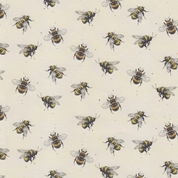 Bumblebee Printed Paper from England- 19.5x27" Sheet