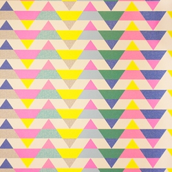 "Neon Geometric" by Oliver Bonas- 19.5x27" Sheet