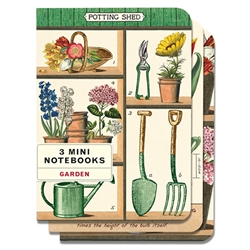 Cavallini Gardening Mini Notebook Set