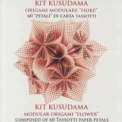 Tassotti Origami Kit- Kusudama Modular Origami "Flower" in Red