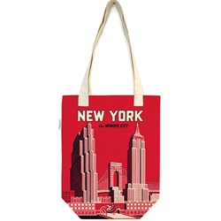 Cavallini Tote Bag- New York City Wonder City