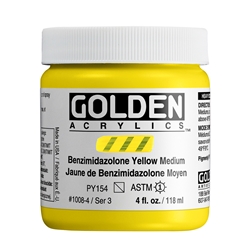 Golden HB Benzimidazolone Yellow Medium - 4oz